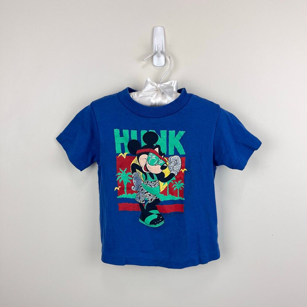 Vintage First Place by Allison Disney Mickey Mouse Hunk T-Shirt 4T USA